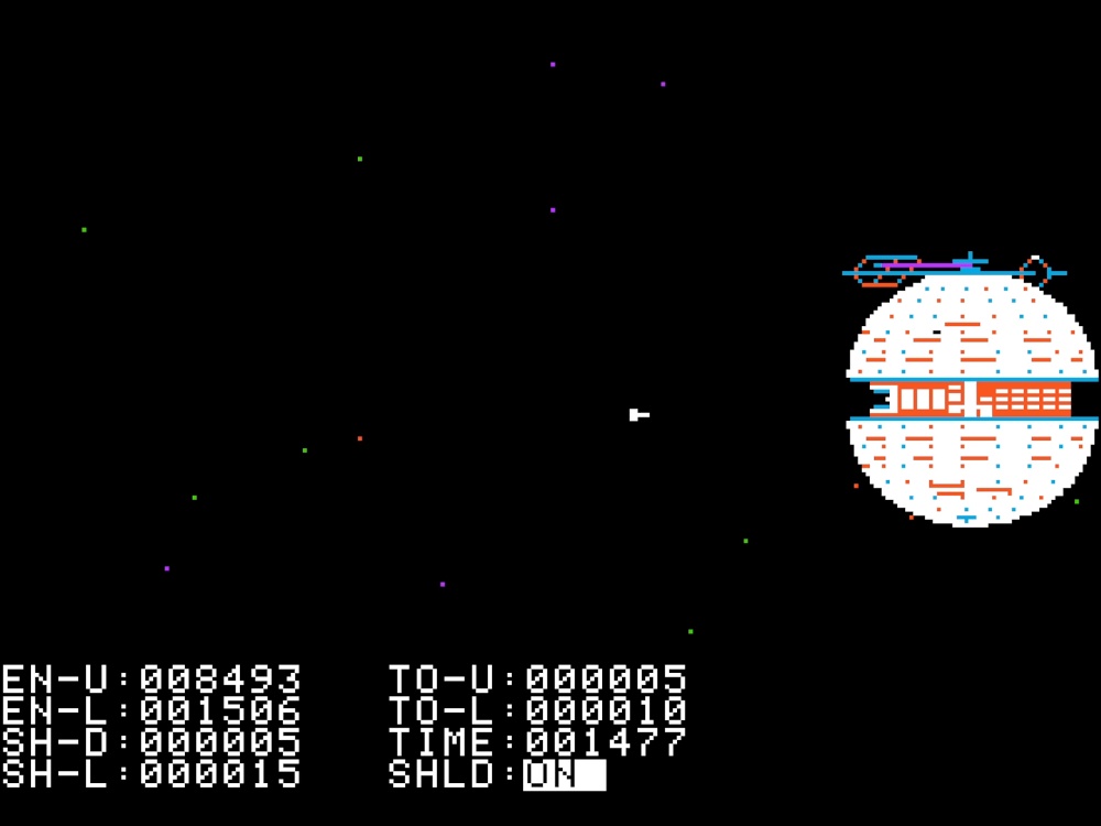 Gameplay of Cyber Strike for Apple II